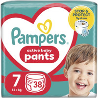 Pampers Active Baby Dry luierbroekjes maat 7 - 38 stuks