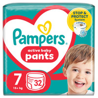 Pampers Active Baby Dry luierbroekjes maat 7 - 32 stuks