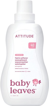 ATTITUDE - Baby Leaves wasverzachter ongeparfumeerd (6 stuks)