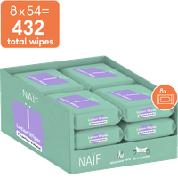 Naïf plasticvrije lotion babydoekjes - 432 stuks