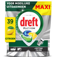 Dreft Platinum All In One Original - 39 vaatwastabletten