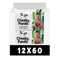 The Cheeky Panda biologisch afbreekbare bamboe babydoekjes - 768 stuks