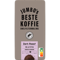 Jumbo Beste Snelfiltermaling donker gebrand gemalen koffie - 500 gram
