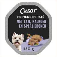 Cesar Primeur Lam & Kalkoen natvoer voor volwassen honden - 150 gram