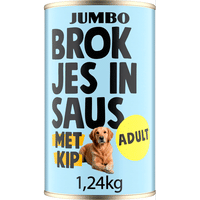 Jumbo Adult brokjes in saus met kip, natvoer voor honden - 1,24 kg
