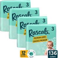 Rascal + Friends Premium luiers maat 3 - 136 stuks