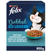 Felix zalm & zeevis volwassen kattenbrokken - 800 gram
