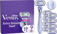 Gillette Venus Deluxe Smooth Swirl scheersysteem + 9 mesjes