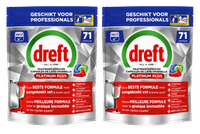 Dreft Platinum Plus normaal alles-in-één - 142 vaatwastabletten