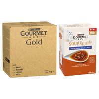 Gourmet Gold Fijne patémix natvoer voor volwassen katten - 10,32 kg