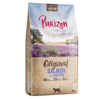 Purizon Kitten graanvrije kattenbrokken met zalm en kip - 6,5 kg