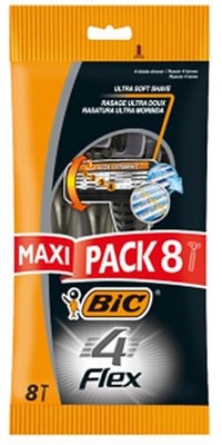 BIC Flex 4 - 8 wegwerpmesjes