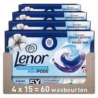 Lenor all-in-1 Katoen Fris wascapsules - 60 wasbeurten