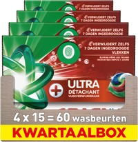 Ariel 4 in 1 Ultra Vlekverwijderaar wascapsules - 60 wasbeurten
