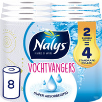 Nalys Vochtvangers keukenpapier - 8 rollen