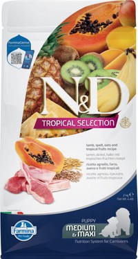 Farmina N&D Tropical Selection lam puppy middelgroot/groot hondenbrokken - 2 kg