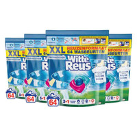 Witte Reus Power Caps wascapsules voor witte en lichtgekleurde was - 256 wasbeurten