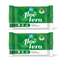 AH Vochtig toiletpapier aloë vera - 80 vellen