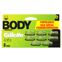 Gillette Labs body + intimate 8 navulmesjes 8 stuks