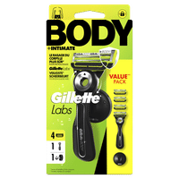 Gillette Labs Body scheersysteem + 4 navulmesjes