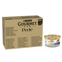 Gourmet Perle vismix in saus natvoer voor volwassen katten - 10,2 kg
