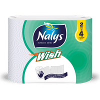 Nalys Wish dubbelrol keukenpapier - 4 rollen